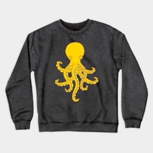 OCTOPUS GARDEN Yellow Undersea Ocean Creature Tentacles - UnBlink Studio by Jackie Tahara Crewneck Sweatshirt